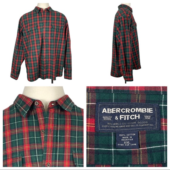 Abercrombie & Fitch Other - Abercrombie & Fitch Plaid Long Sleeve Button Down XXL